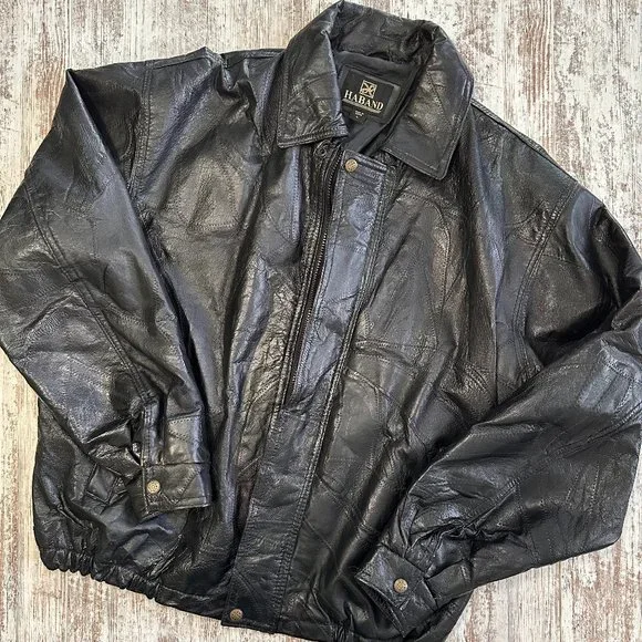 Bomber Jacket Haband Leather Jacket Haband Leather Jacket Discount